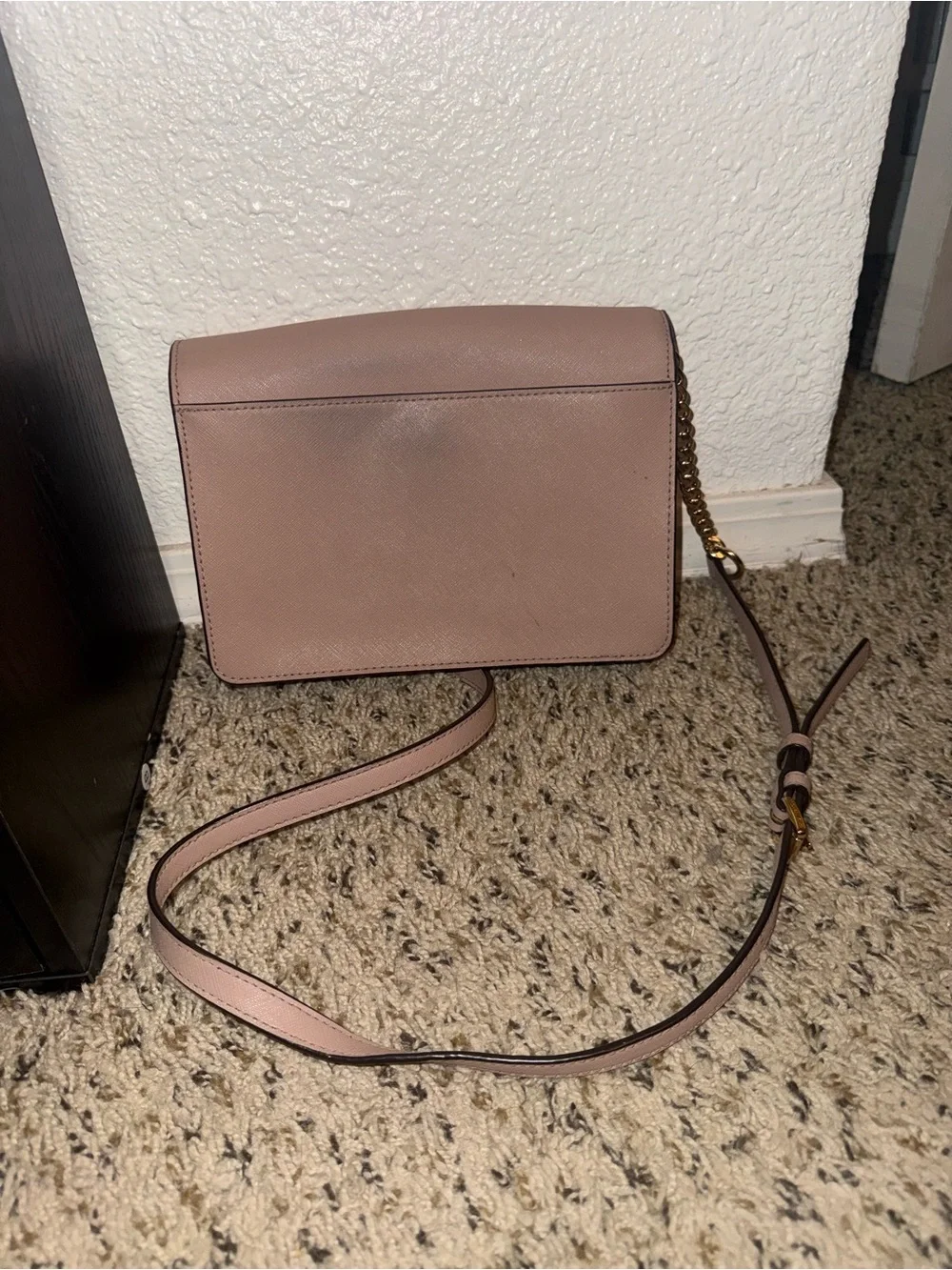 Michael Kors Tan Saffiano Leather Crossbody Bag